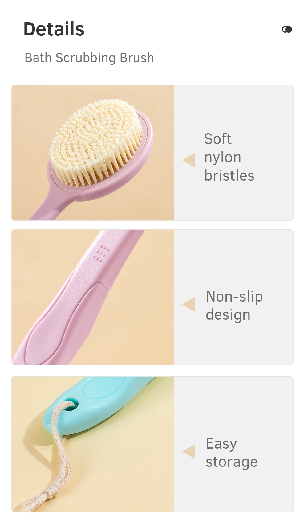 Long Handle Bath Brush-7
